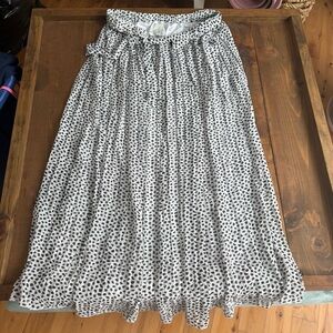 Joie Monochrome Dotted Maxi Skirt